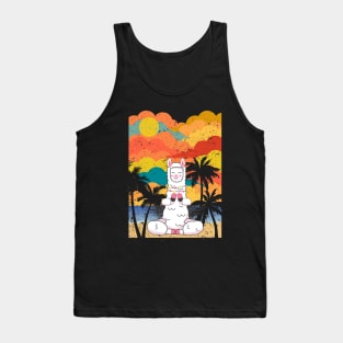 Llama yoga position Tank Top